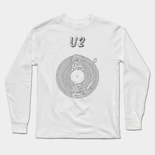 U2 Vintage - Wave Aesthetic Design Long Sleeve T-Shirt